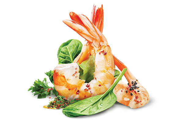 Apetizer krewetki blanszowane