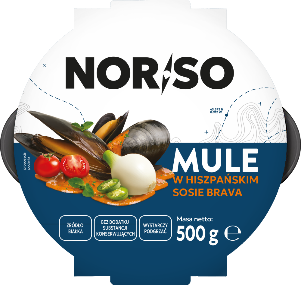 Mule w hiszpanskim sosie brava 500g