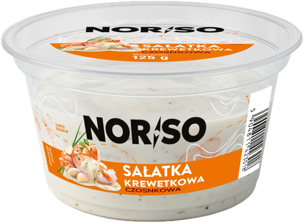 Salatka krewetkowa czosnkowa 125g