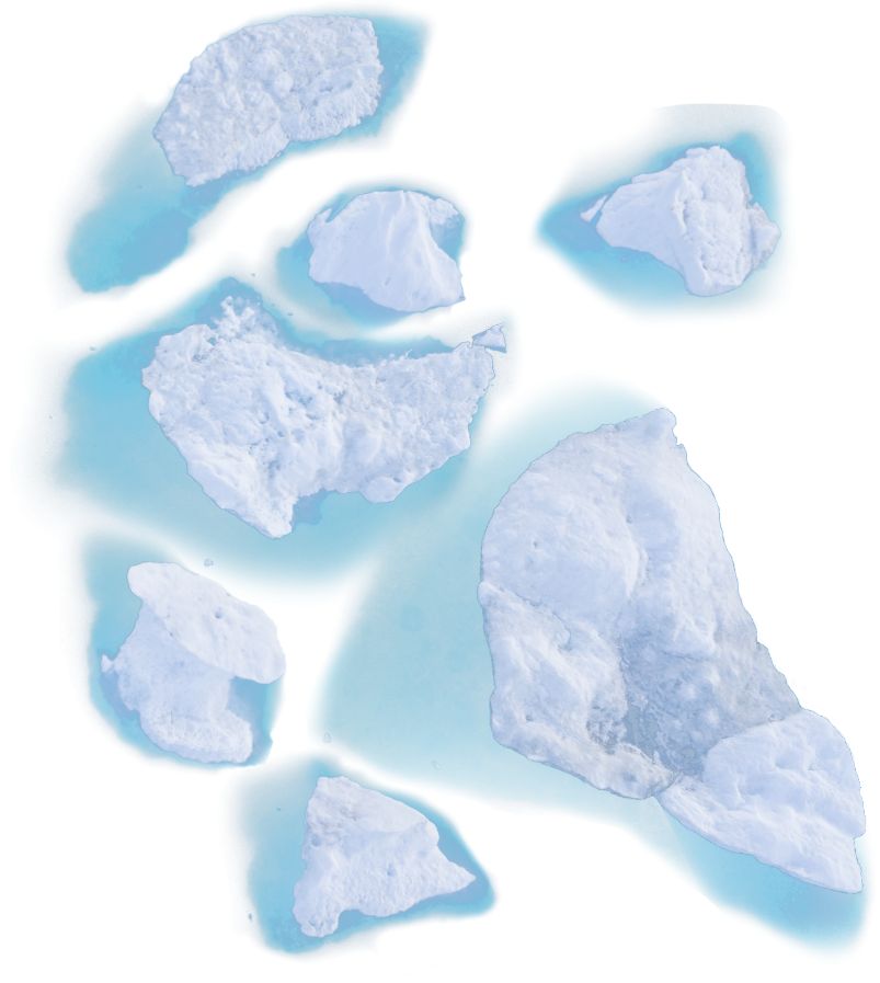 Ice floe left